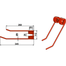 Dent de fenaison gauche pour faneuse JF-STOLL 1433-0201 adaptable - BlackSteel©