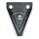 Section lisse avec tenon pour barre de coupe BUSATIS 580201101 adaptable