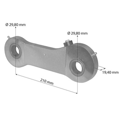 Bielle pont avant pour tracteur JOHN DEERE AL159470 adaptable