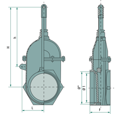 Vanne à lisier 5" Ø 120 mm MZ
