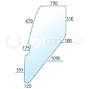 Türscheibe rechts/links für Landmaschine FIAT 5154934 Nachbau