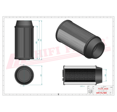 Filtre habitacle adaptable HIFI FILTER SC50141CAM3