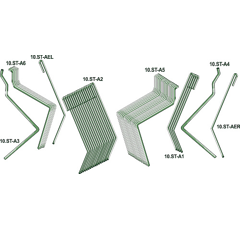 Kit de 48 peignes pour semoir AMAZONE 3824300 adaptable - Blacksteel©