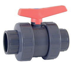 Vanne manuelle PVC 2 voies 10 bars - 2"