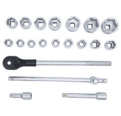 Coffret de 20 douilles et accessoires 3/4" | BGS