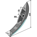 Gülle-Schar - Wolfram-Carbid beschichtet - Bomech