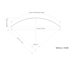 Garde boue pour DUNLOFLEX E41083 adaptable (Vendu par 2)