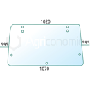 Vitre arrière pour machine agricole FIAT - FORD 5121385 adaptable