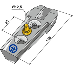 Halter komplett - Serie 410 - 12,5 - Mehrere Marken - Nachbau