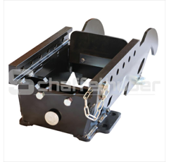 Lagerbock HVLB, mit Vorbereitung für Zugpendel, W= 200 S25,Solis Kompakt Serie,Farbe Schwarz