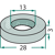 Rondelle 28x3x14 pour broyeur KVERNELAND adaptable 