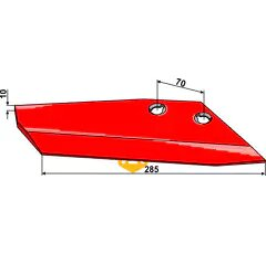Soc a aile droite pour PÖTTINGER 966500310 - adaptable