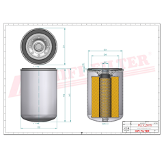 Filtro de aceite HIFI FILTER SO670 Adaptable