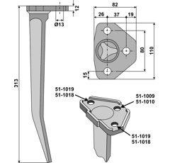 Kreiseleggenzinken RH44H RH  Amazone