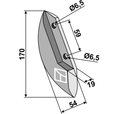Soc pour semoir STEGSTED 52127 adaptable - BlackSteel©