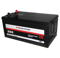 Traktor-Batterie 12V 235Ah 1250A + oben links | TECHNI-POWER