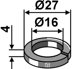 Federring  Ø27x4xØ16