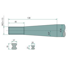 Dent de chargeur pour STRAUTMANN 28601501|18915 adaptable- BlackSteel©
