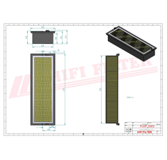 Filtro de aire HIFI FILTER SC70116CAG Adaptable
