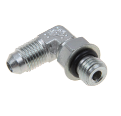 Winkeleinschraubverschraubung 90°beidseitig JIC 7/16-20 Gewinde