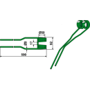 Dent de fenaison verte pour KVERNELAND A131227388 adaptable - BlackSteel©