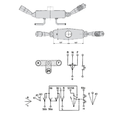 Commutateur pour chargeur télescopique MERLO 035367 adaptable
