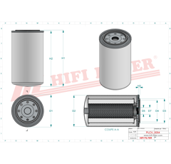 Filtre à gasoil
 adaptable HIFI FILTER SN25242