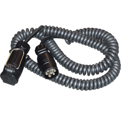 Rallonge spiralée pour remorque mâle / femelle 5 fils conducteurs adaptable