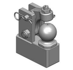 Zwangslenkung, beidseitig,mit Niederhalter,Farbe Schwarz, Scharmüller