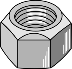 Écrou tout-métal avec partie de serrage M12 x 1,75 adaptable