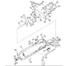 Support pour moissonneuse batteuse CASE IH|FORD 1309186C3 adaptable