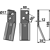 Lame pour Fraise/Rotavator FORIGO-ROTERITALIA F4153011 adaptable - Blacksteel©