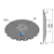 Disque crénelé Ø530x6 mm pour semoir KVERNELAND AC353952 adaptable 