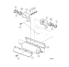 Roulement pour ensileuse JOHN DEERE JD10445 adaptable