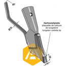 Soc à échange rapide 10 x 7 mm - carbure pour semoir pour BOURGAULT adaptable