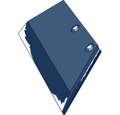 Scharblatt - rechts 3352120M Lemken by Muzzi Industrie