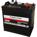 Batterie tracteur 6v 240Ah decharge lente + en diagonale | TECHNI-POWER