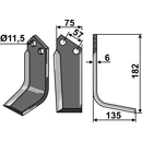 Fräsmesser Rechts 182 x 75 Agrator Nachbau