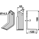 Fräsmesser - rechts 000352681N Krone by Muzzi
