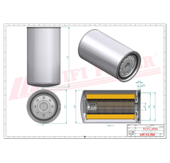 Filtre hydraulique adaptable HIFI FILTER SH60153