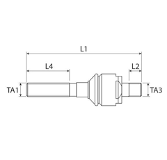 Lenk-Kugelgelenk rechts/links für Traktor NEW HOLLAND 133743613 Nachbau
