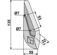 Soc pour semoir AMAZONE 3877300 adaptable - BlackSteel©