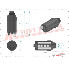 Filtre à gasoil adaptable HIFI FILTER SN40898