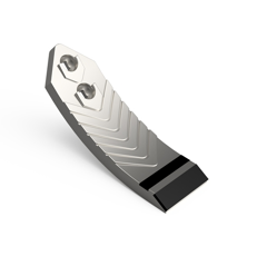 Pointe de déchaumeur avec plaquettes carbure KUHN 221540 adaptable