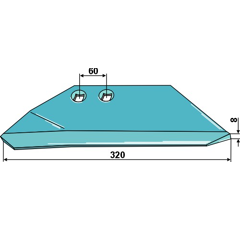 Aileron gauche pour RABE 6342.50.03 adaptable - BlackSteel©