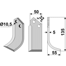 Fräsmesser Rechts 135 x 50 Comeb Nachbau