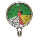 Manometer, flüssigdüngerfest, 0/8/25 bar, R1/4" unten, Ø 63 mm