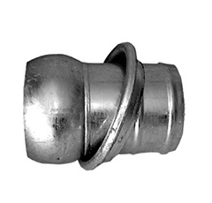 Raccord cannelé galvanisé ANFOR - mâle