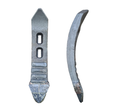 Soc de cultivateur avec plaquettes carbure, plaquettes arrière et rechargement AMAZONE 78708860 adaptable