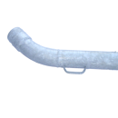 Saugrohr, verzinkt, mit 45 Grad Bogenam